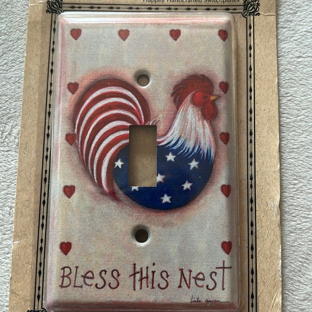 Chicken - Bless This Nest - Light Switch Plate